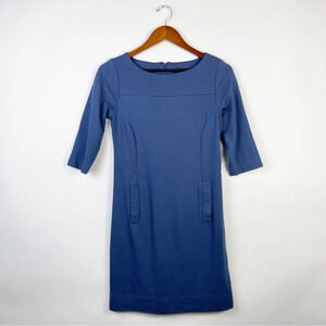 Harve Benard Blue Shift‎ Dress With Pockets Size Small